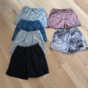 6 pair Hollister Gray and Blue Athletic Shorts